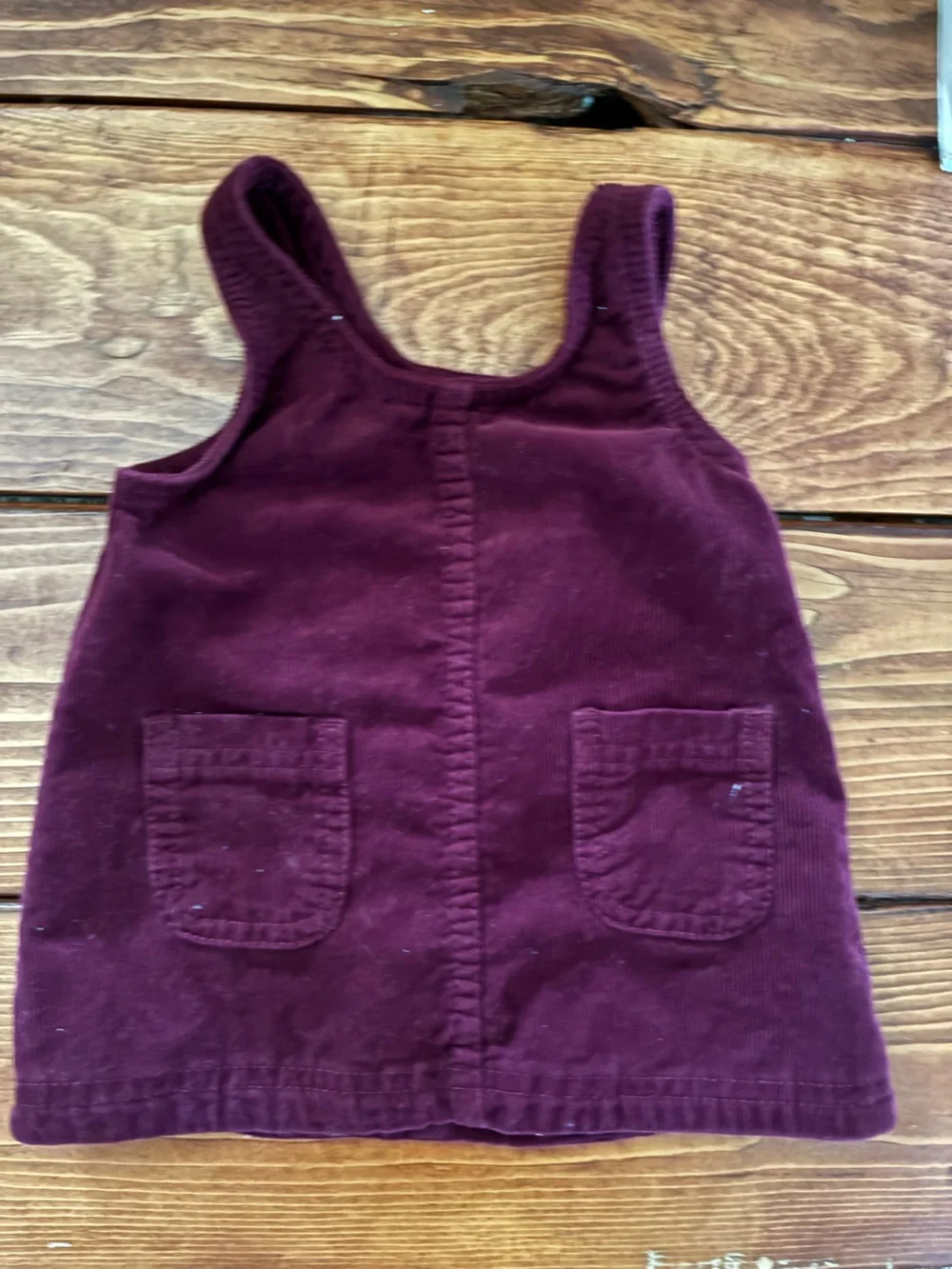 Corduroy Tank Dress in Deep Burgundy